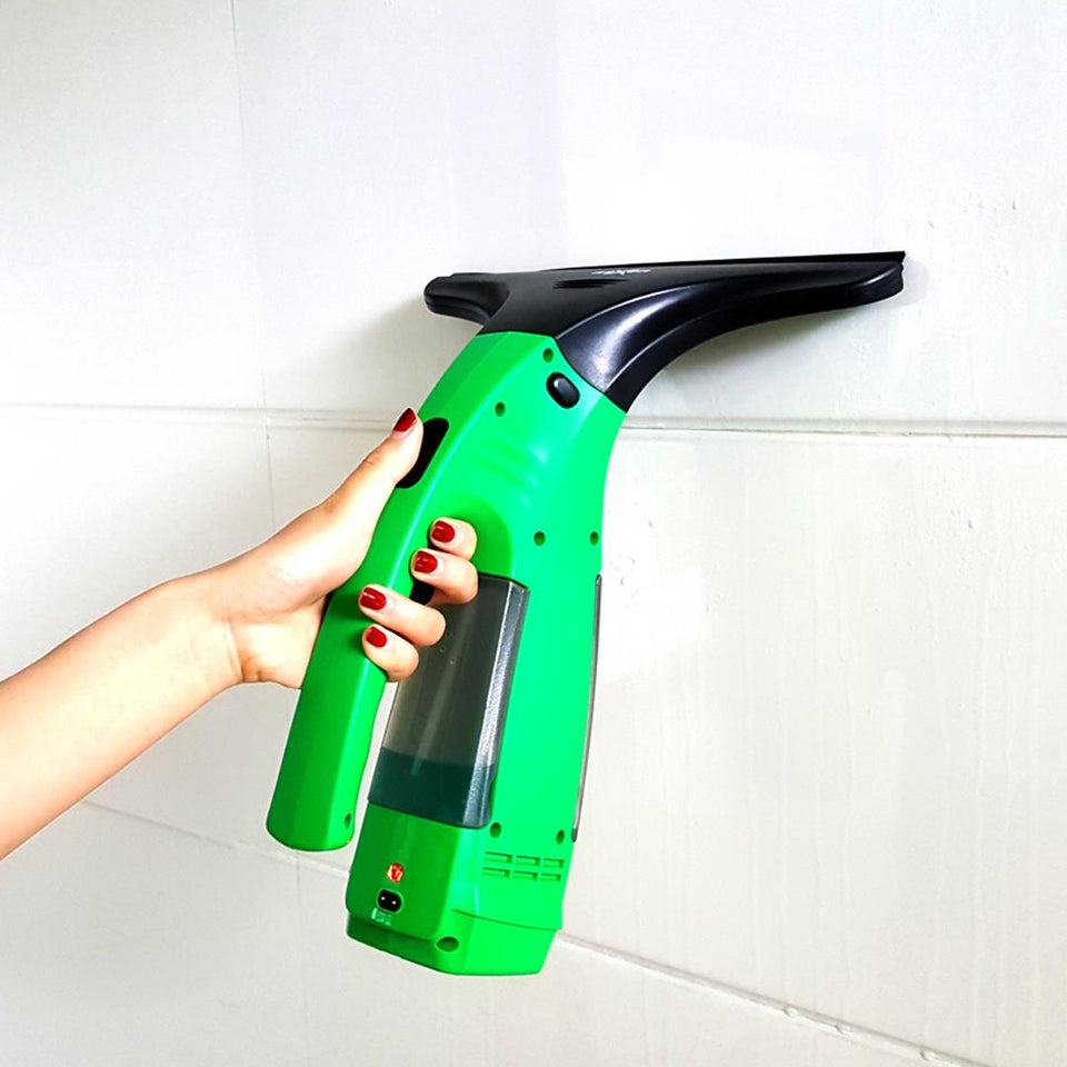 Electric Window Cleaner Wiper Yellow Bathroom Shower Squeegee Glass Screen Tile Car Yellow