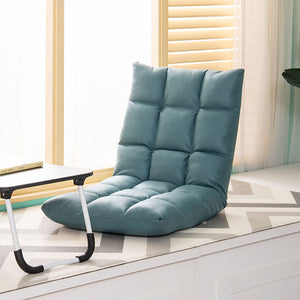 SOGA 4X Green Lounge Floor Recliner Adjustable Gaming Sofa Bed Foldable Indoor Outdoor Backrest Seat Home Office Decor