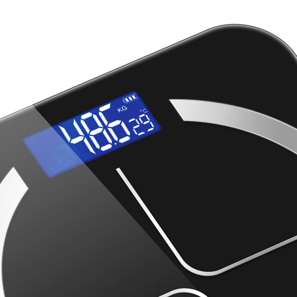 SOGA 2X 180kg Glass LCD Digital Fitness Weight Bathroom Body Electronic Scales Black/Pink