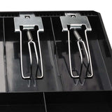 SOGA 2X 4 Bills 8 Coins Spare Cash Tray Black Heavy Duty