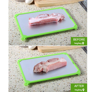 SOGA 2X Kitchen Fast Defrosting Tray The Safest Way to Defrost Meat or Frozen Food