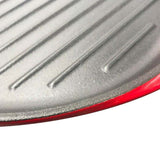 SOGA 2X Enamel porcelain Cast Iron Frying Pan Skillet Non-stick Coating Steak Sizzle Platter 26cm