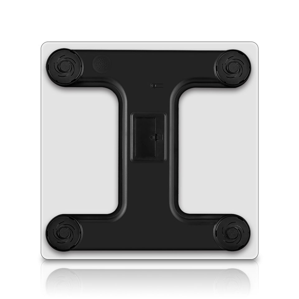 SOGA 180kg Glass LCD Digital Fitness Weight Bathroom Body Electronic Scales White