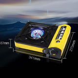 2X Portable Gas Stove Cooker Butane BBQ Camping Party Gas Burner Outdoor Yellow