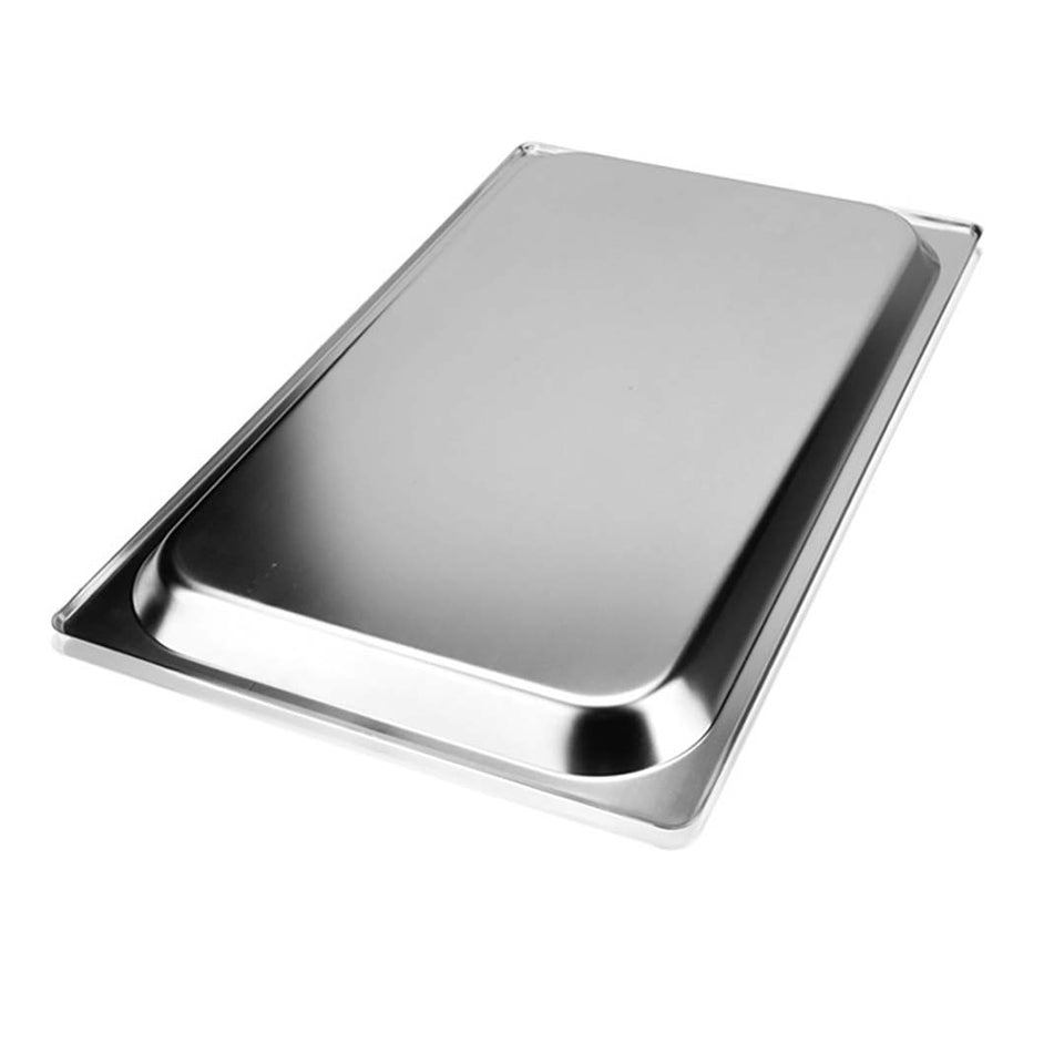 SOGA Gastronorm GN Pan Full Size 1/1 GN Pan 6.5cm Deep Stainless Steel Tray With Lid