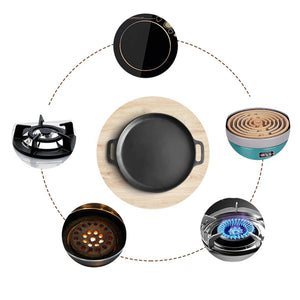 SOGA Electric Smart Induction Cooktop and 30cm Cast Iron Frying Pan Skillet Sizzle Platter