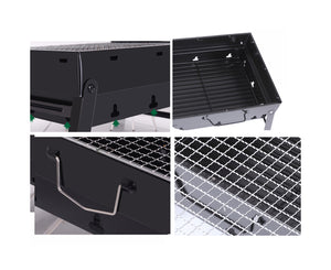 SOGA 2X Portable Mini Folding Thick Box-Type Charcoal Grill for Outdoor BBQ Camping