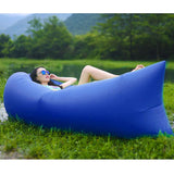 2X Fast Inflatable Sleeping Bag Lazy Air Sofa Blue/Pink