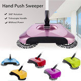 SOGA Auto Hand Push Sweeper Broom Household Cleaning Without Electricity Cleaner Mop Purple