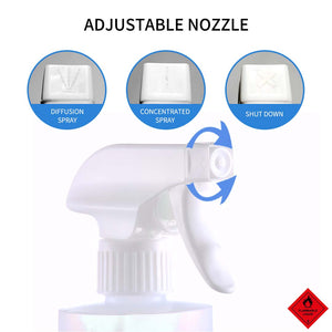 8X 500ml Standard Grade Disinfectant Anti-Bacterial Alcohol Spray Bottle