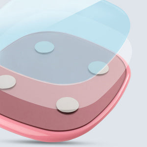 SOGA 3X 180kg Digital LCD Fitness Electronic Bathroom Body Weighing Scale White/Pink/Old Rose
