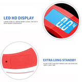 SOGA 2X 180kg Digital Fitness Weight Bathroom Gym Body Glass LCD Electronic Scale White/Red