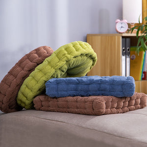 SOGA 2X Orange Round Cushion Soft Leaning Plush Backrest Throw Seat Pillow Home Office Decor