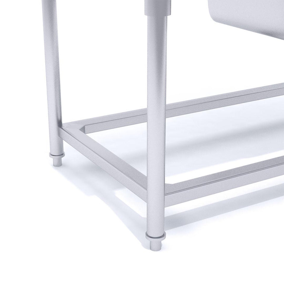 SOGA Commercial Kitchen Sink Work Bench Stainless Steel Food Prep 160*70*85cm