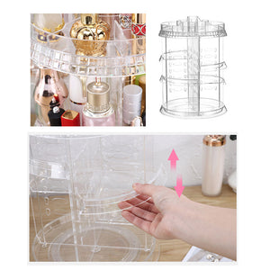 SOGA 2X 360 Degree Rotating Makeup Organiser Cosmetics Holder Display Stand Skincare Home Decor