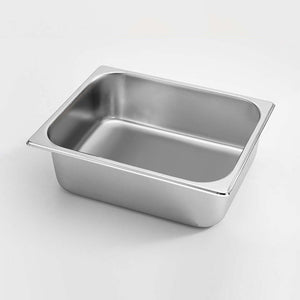 SOGA 4X Gastronorm GN Pan Full Size 1/2 GN Pan 10cm Deep Stainless Steel Tray With Lid