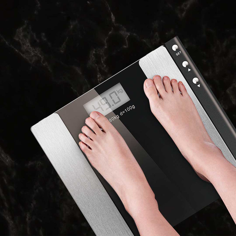 SOGA 2X Wireless Electronic Body Fat LCD Bathroom Weighing Scale Digital  Weight Monitor Black