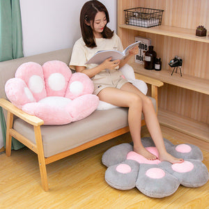 SOGA 70cm Grey Paw Shape Cushion Warm Lazy Sofa Decorative Pillow Backseat Plush Mat Home Decor