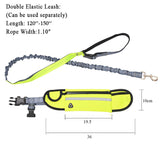 SOGA 2X Yellow Adjustable Hands-Free Pet Leash Bag Dog Lead Walking Running Jogging Pet Essentials
