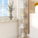 SOGA 1 Tier Multifunctional PP Plastic Bag Box Portable Cubby DIY Storage Shelves Stackable Handbag Purse Organiser