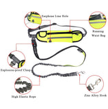 SOGA Black Adjustable Hands-Free Pet Leash Bag Dog Lead Walking Running Jogging Pet Essentials