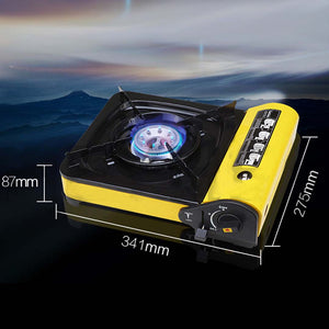 Portable Gas Stove Cooker Butane BBQ Camping Party Gas Burner Outdoor Yellow