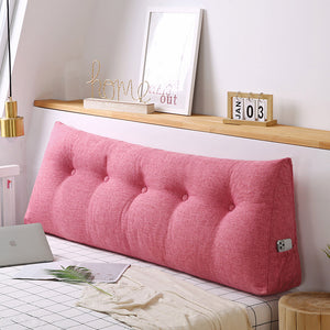 SOGA 4X 150cm Pink Triangular Wedge Bed Pillow Headboard Backrest Bedside Tatami Cushion Home Decor