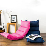 SOGA 2X Foldable Tatami Floor Sofa Bed Meditation Lounge Chair Recliner Lazy Couch Pink