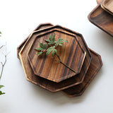 SOGA 2X 20cm Octagon Wooden Acacia Food Serving Tray Charcuterie Board Centerpiece  Home Decor