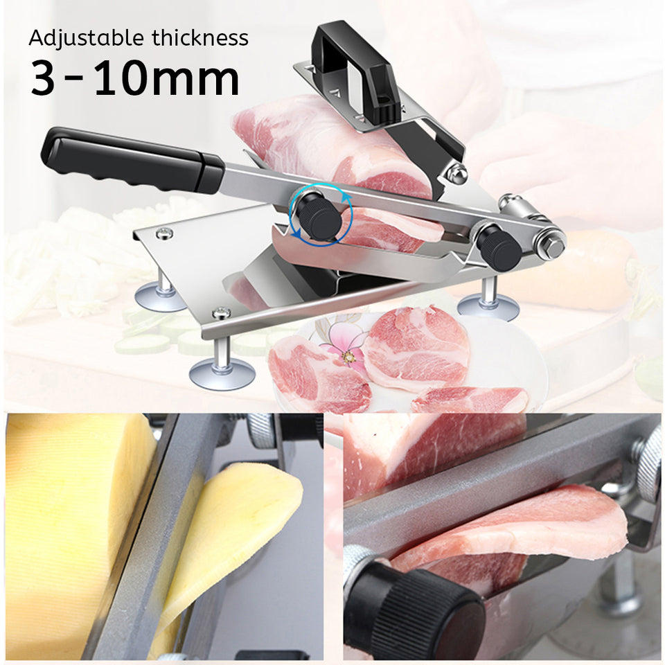 Manual Meat Slicer Stainless Steel Slicing Machine Frozen Meat