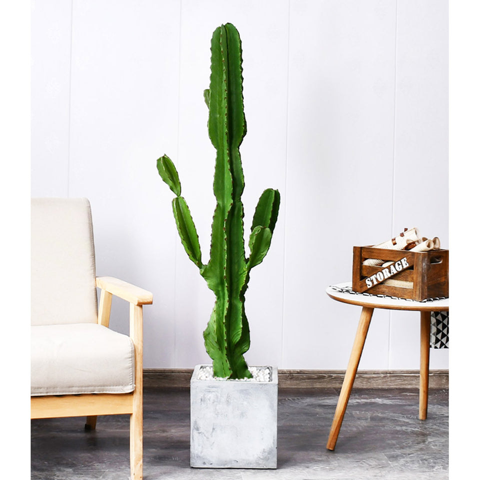 SOGA 4X 120cm Green Artificial Indoor Cactus Tree Fake Plant Simulation Decorative 6 Heads