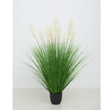 SOGA 110cm Artificial Indoor Potted Reed Bulrush Grass Tree Fake Plant Simulation Decorative