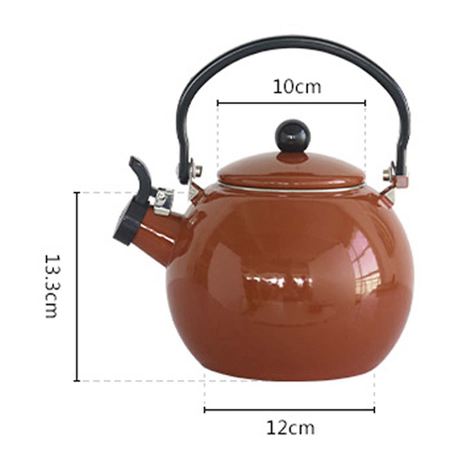 SOGA 2X 2.0 Litre Ceramic Enameled Porcelain Kettle Kitchen Coffee