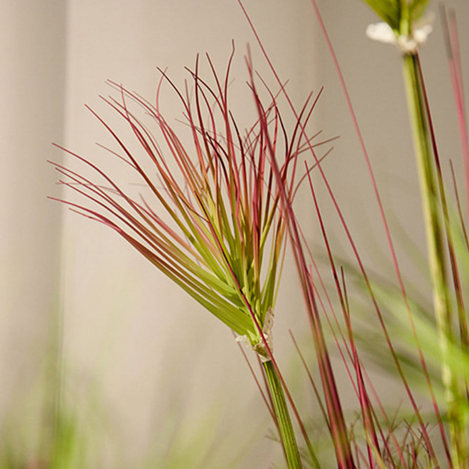 SOGA 4X 120cm Purple-Red Artificial Indoor Potted Papyrus Plant Tree Fake Simulation Decorative