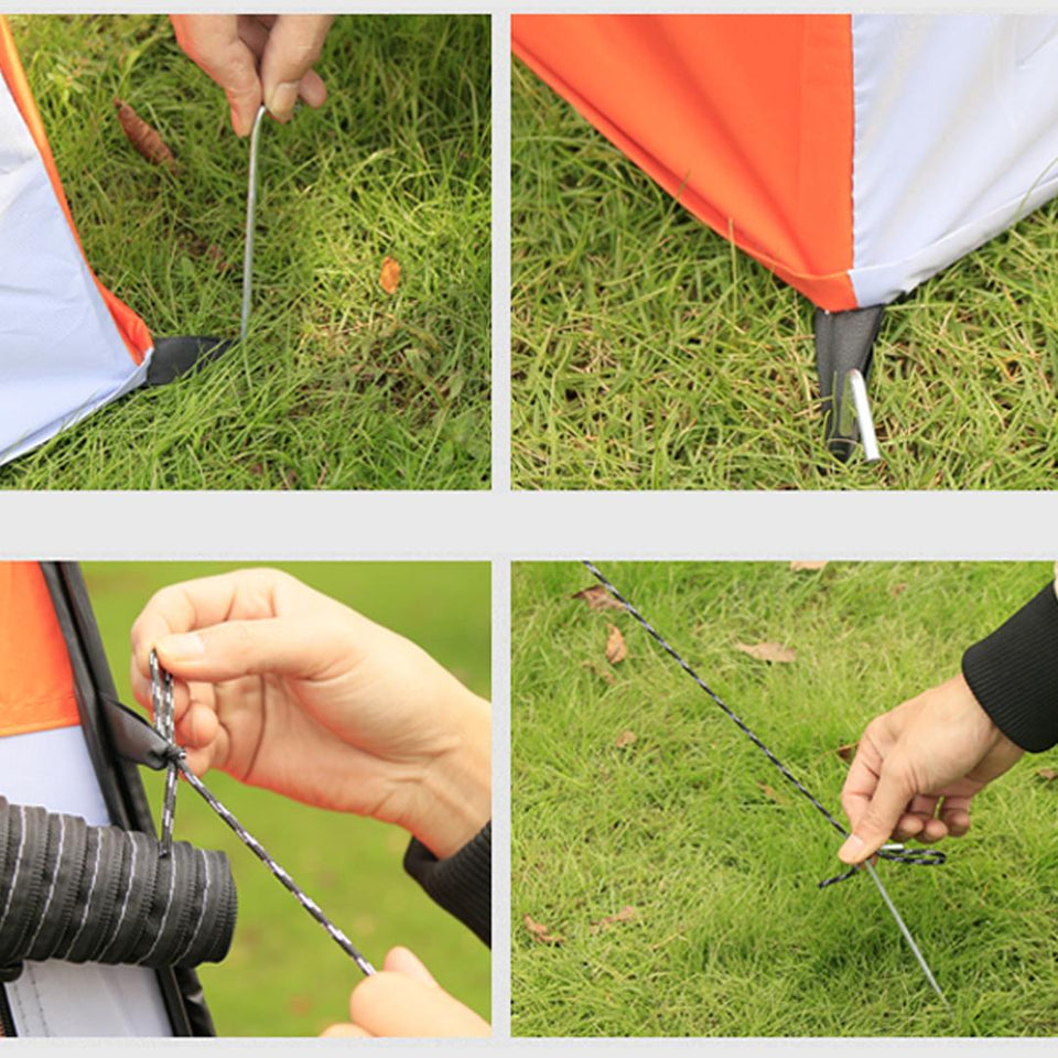 SOGA Pop Up Camping Shower Tent Orange