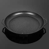 SOGA Non Stick Stone Coated Korean BBQ Grill Plate Round