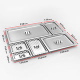 SOGA 12X Gastronorm GN Pan Lid Full Size 1/2 Stainless Steel Tray Top Cover