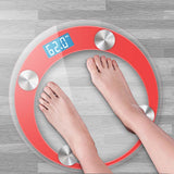 SOGA 2X 180kg Digital Fitness Weight Bathroom Gym Body Glass LCD Electronic Scales Red