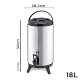 SOGA 4X 18L Portable Insulated Cold/Heat Coffee Tea Beer Barrel Brew Pot With Dispenser