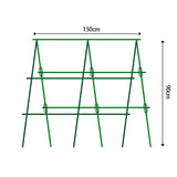 SOGA 150X90cm Plant Frame Tube Trellis Vegetable Flower Herbs Outdoor Vine Support Adjustable Garden Rack