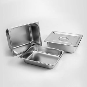 SOGA 6X Gastronorm GN Pan Full Size 1/2 GN Pan 10cm Deep Stainless Steel Tray