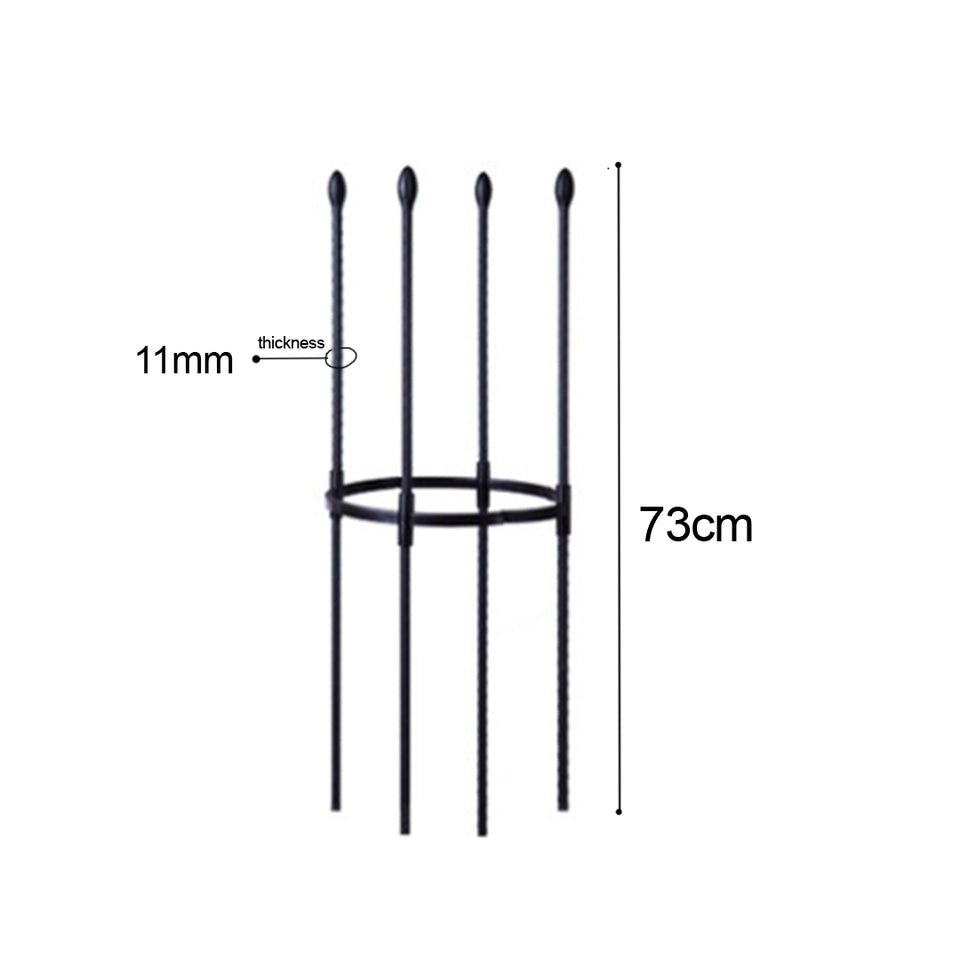 SOGA 2X 73cm 4-Bar Plant Frame Stand Trellis Vegetable Flower Herbs Outdoor Vine Support Garden Rack with Rings