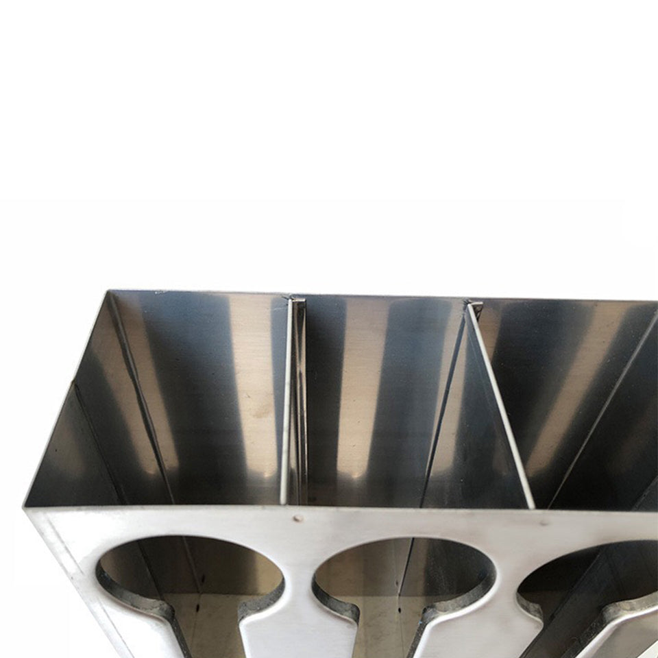 SOGA 2X Stainless Steel Buffet Restaurant Spoon Utensil Holder Storage Rack 3 Holes