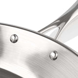 SOGA Dual Burners Cooktop Stove 21L Stainless Steel Stockpot 30cm and 30cm Induction Fry Pan