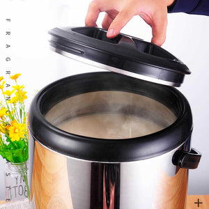 SOGA 4 x 8L Portable Insulated Cold/Heat Coffee Bubble Tea Pot Beer Barrel With Dispenser