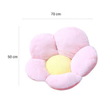 SOGA Pink Whimsical Big Flower Shape Cushion Soft Leaning Bedside Pad Floor Plush Pillow Home Decor