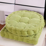 SOGA 2X Green Round Cushion Soft Leaning Plush Backrest Throw Seat Pillow Home Office Decor