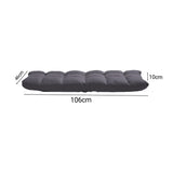 SOGA 2X Grey Lounge Floor Recliner Adjustable Gaming Sofa Bed Foldable Indoor Outdoor Backrest Seat Home Office Decor