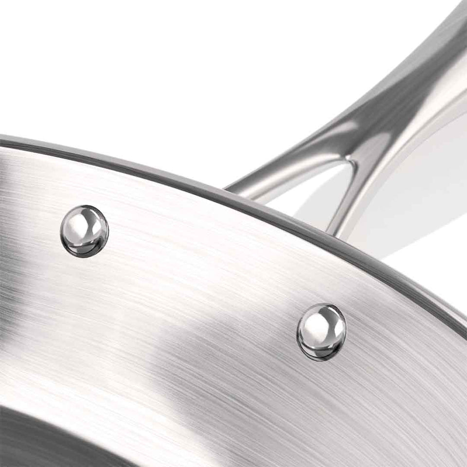 SOGA Stainless Steel Fry Pan 20cm Frying Pan Top Grade Induction Cooking FryPan