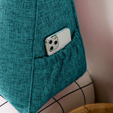 SOGA 2X 180cm Blue Green Triangular Wedge Bed Pillow Headboard Backrest Bedside Tatami Cushion Home Decor